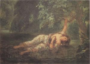 Eugene Delacroix The Death of Ophelia (mk05)